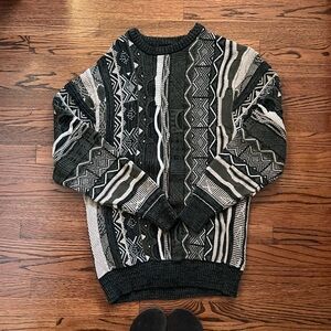 Men's Black and White Coogi Sweater